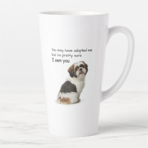 Caneca De Café Latte Eu Possuo Você Shih Tzu
