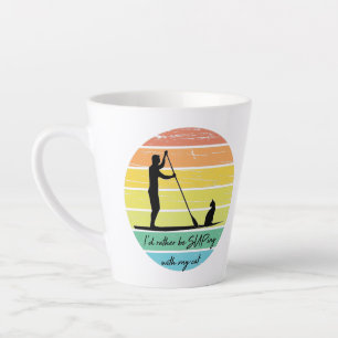 Caneca De Café Latte Eu Preferencialmente de estar me sobrecarregando c