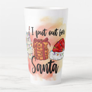Caneca De Café Latte Eu Saí para o Papai Noel