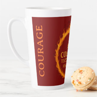 CANECA DE CAFÉ LATTE EU SOU CORAGEM
