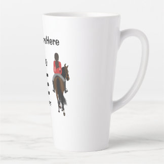Caneca De Café Latte Eu sou nascer de andar, mas sou forçado a trabalha