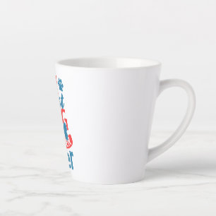 Caneca De Café Latte Eu sou o melhor porteiro de cães do verão