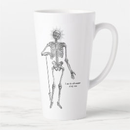 Caneca De Café Latte Eu sou Skeleton!