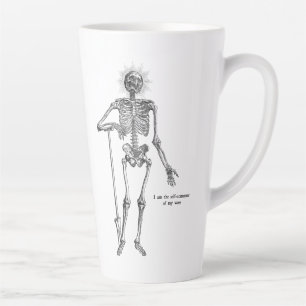 Caneca De Café Latte Eu sou Skeleton!