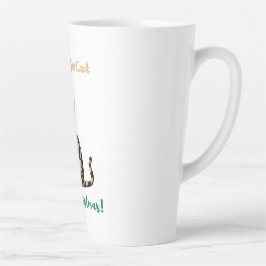 Caneca De Café Latte Eu sou um Elfie Cat...