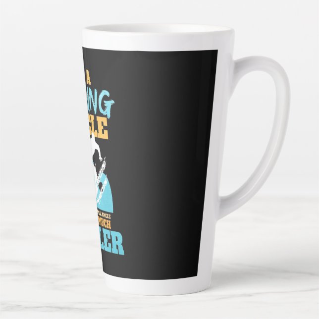 Caneca De Café Latte Eu Sou Um Tio De Surfe (Direita)
