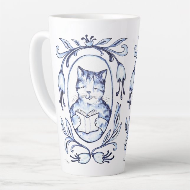 Caneca De Café Latte Eu também fui enquadrado (Ângulo esquerdo)