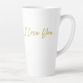 Caneca De Café Latte Eu Te Amo Tall Latte Mug