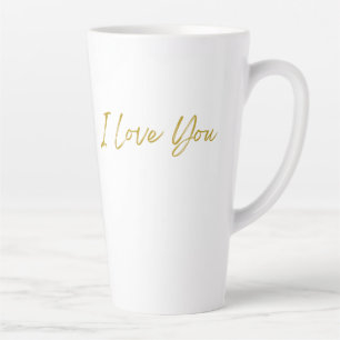 Caneca De Café Latte Eu Te Amo Tall Latte Mug