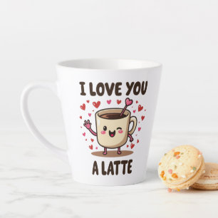 CANECA DE CAFÉ LATTE EU TE AMO UM POUCO