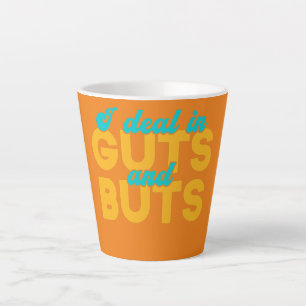 Caneca De Café Latte Eu trato de Guts e buts de gastroenterologista eng