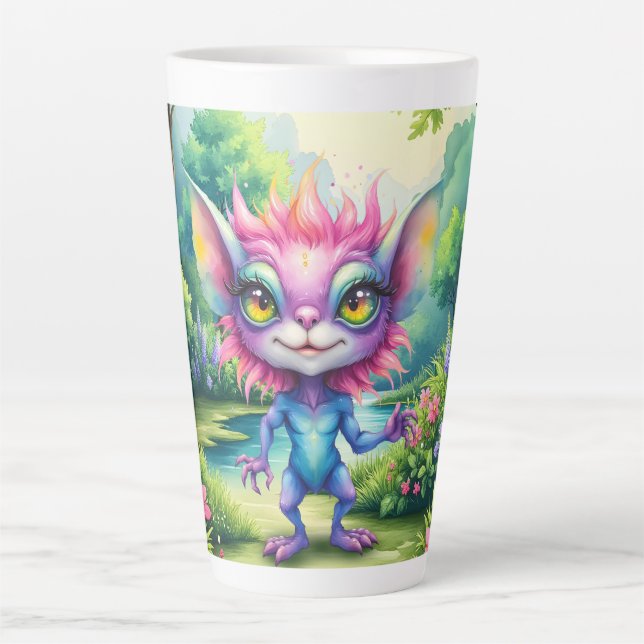 Caneca De Café Latte Eu Venho em Paz… Provavelmente.  (Frente)