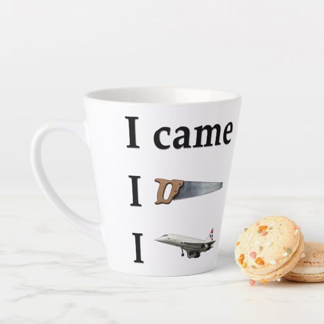 Caneca De Café Latte Eu vim, Eu vi, Eu… (In Situ)