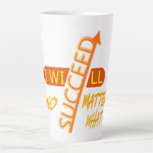 Caneca De Café Latte Eu Vou Sair Vitorioso Não Importe O Que Aconteça