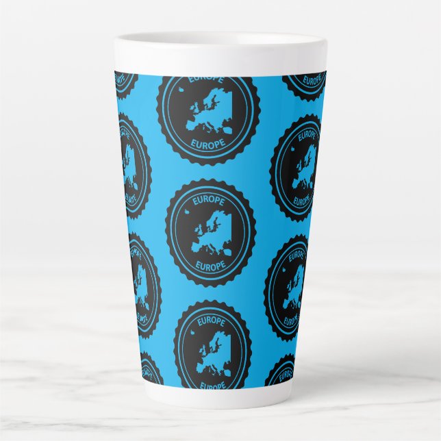 Caneca De Café Latte Europa (Frente)