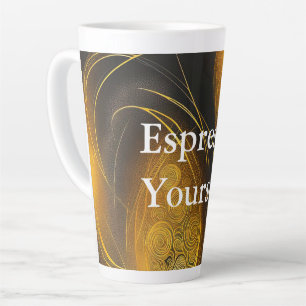 Caneca De Café Latte Eva 3 Abstract Design Latt Mug