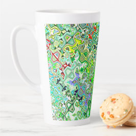 Caneca De Café Latte Evergreen & Foxes Latão