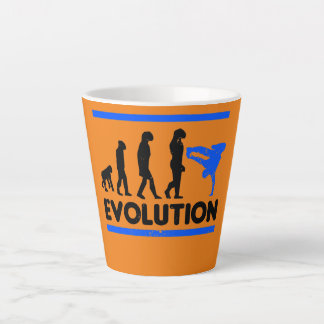 Caneca De Café Latte Evolução Da Dança De Quebra De Design De Dança 