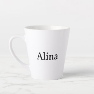 Caneca De Café Latte excluir texto adicionar próprio desenho 12 oz Pequ