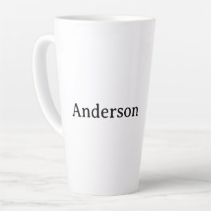 Caneca De Café Latte Excluir Texto Substituir Próprio Design 17 oz Gran