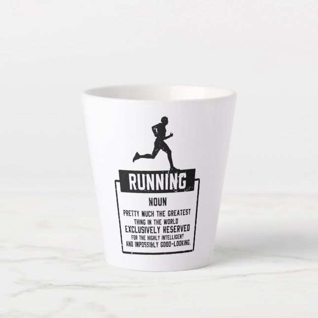 Caneca De Café Latte Executando Definição (Frente)