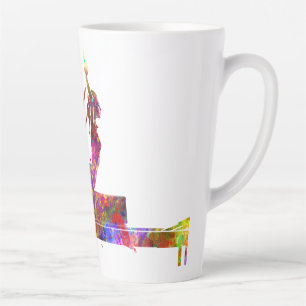 Caneca De Café Latte exercício de ginástica