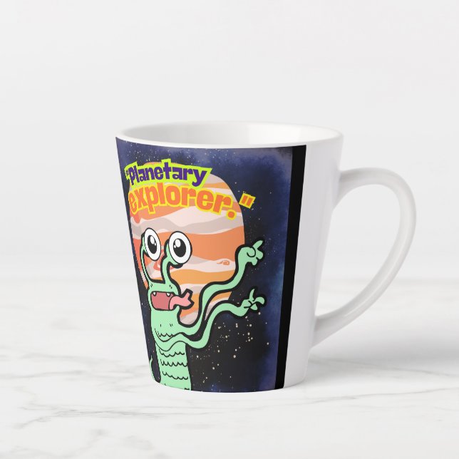 CANECA DE CAFÉ LATTE EXPLORADOR PLANETÁRIO (Direita)