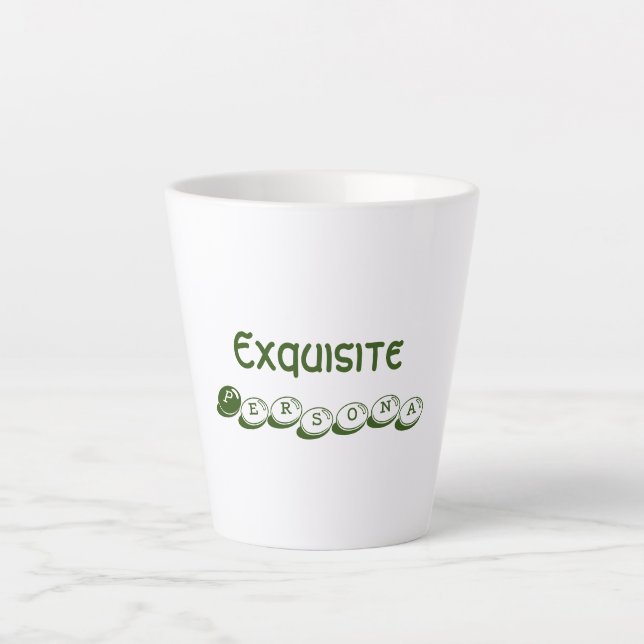 Caneca De Café Latte Exquisite Persona Latte Mug (Frente)