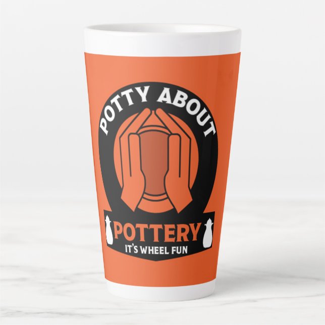 Caneca De Café Latte Fabricante De Potências Cerâmicas (Frente)