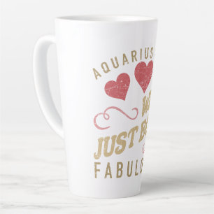 Caneca De Café Latte Fabuloso Aquário Para Mulheres