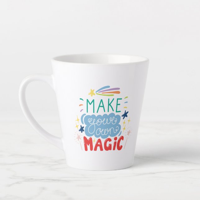 Caneca De Café Latte Faça sua própria magia (Esquerda)