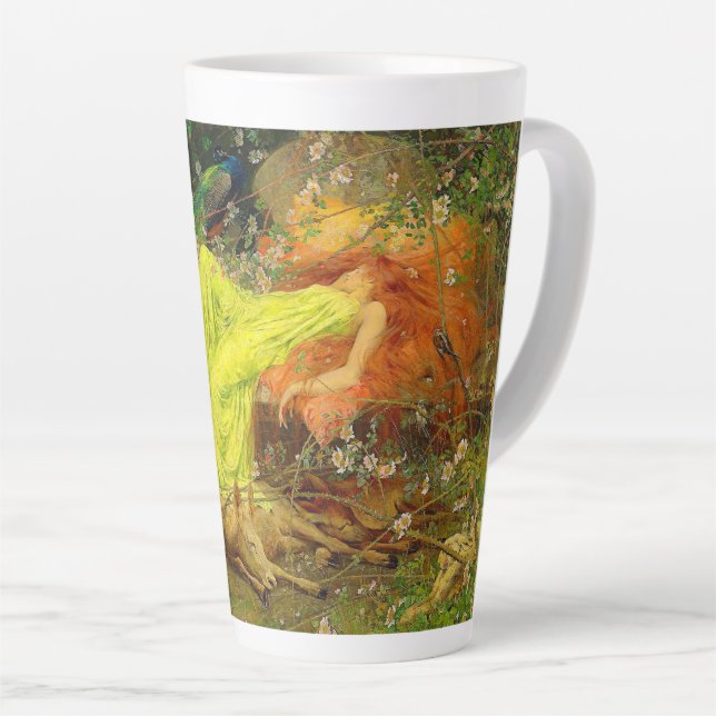 Caneca De Café Latte Fada — Arthur Wardle (Ângulo direito)