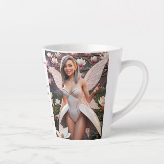 Caneca De Café Latte Fada das Magnólias