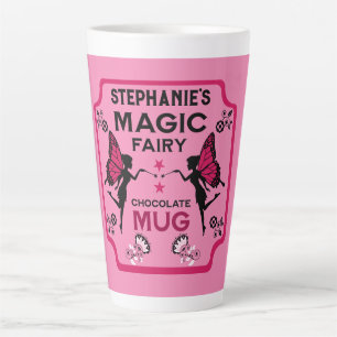 Caneca De Café Latte Fada Princesa Magia Chocolate