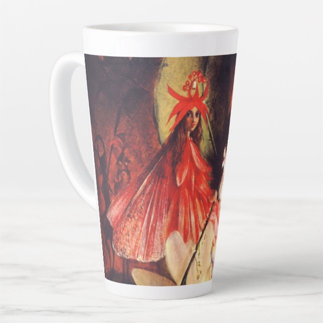 Caneca De Café Latte Fadas de Verão (Ângulo esquerdo)