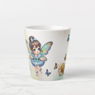 Caneca De Café Latte Fadazinha adorável