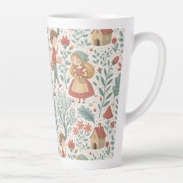 Caneca De Café Latte Fairytale Forest Walk Mug