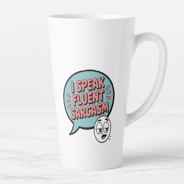 Caneca De Café Latte falar sarcasmo fluentemente (Direita)