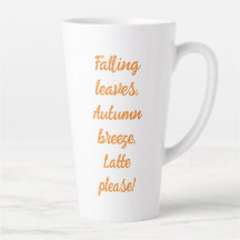Falling Deixa Autumn Breeze Lateze Por Favor Mug