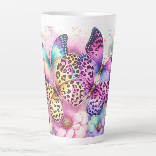 Caneca De Café Latte Fantasia Ondulante (Frente)