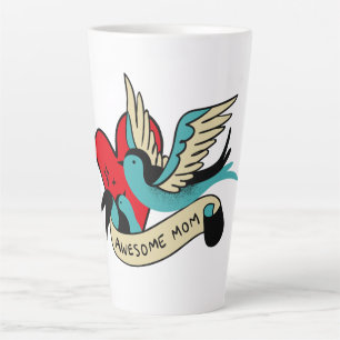 Caneca De Café Latte Fantástico Mãe Tattoo