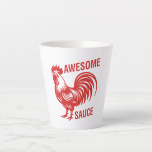 Caneca De Café Latte Fantástico Molho Rooster Engraçado