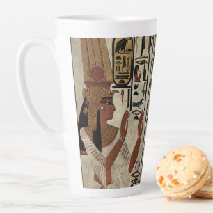 Caneca De Café Latte Faraó Antigo Egito Túmulo mural grafite Arte