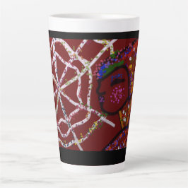 Caneca De Café Latte Faraó Aranha Feminina