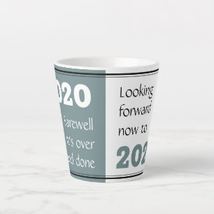 Caneca De Café Latte FAREWELL 2020   Perspectivas para 2021   Ano Novo