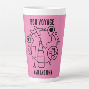 Caneca De Café Latte Farewell Bon Voyage Party