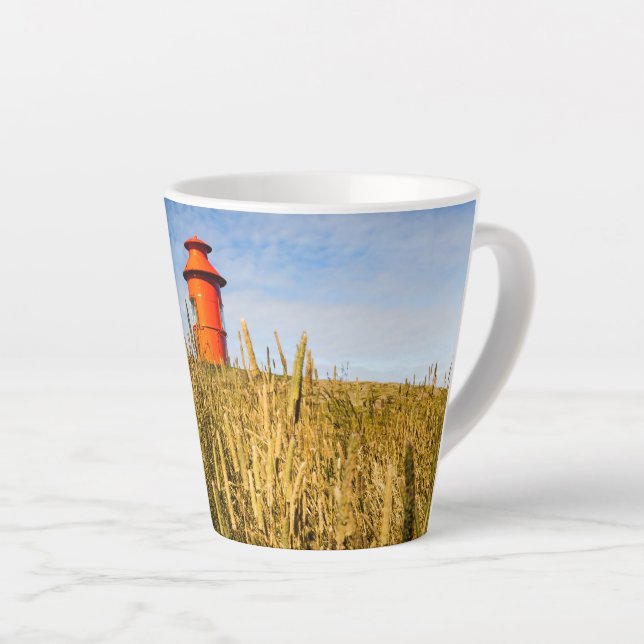 Caneca De Café Latte Farol em Stykholmur, Islândia (Ângulo direito)