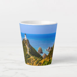 Caneca De Café Latte Farol Nugget Point, Nova Zelândia
