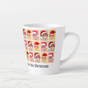 Caneca De Café Latte FAZ MUITO ESPAÇO PARA Cogumelos de Natal CRISTO