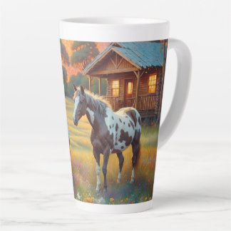 Caneca De Café Latte Fazenda de Cavalos